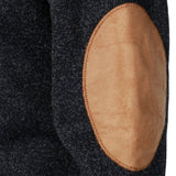 Patrick | Pull en maille anthracite col camionneur