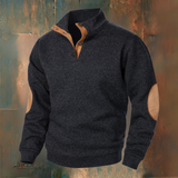 Patrick | Pull en maille anthracite col camionneur