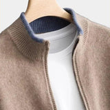 Hervé | Gilet zippé taupe