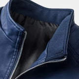 Jean-François | Blouson effet cuir noir esprit motard