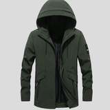 Maurice | Veste outdoor noire à capuche