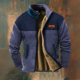 Pascal | Veste polaire noire et grise
