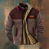 Pascal | Veste polaire noire et grise