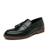 Mocassins en Cuir avec Franges