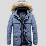 André | Parka d'hiver orange capuche fourrée