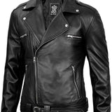 Apex Noir Veste en Cuir