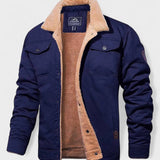 Léon | Veste trucker noire doublée sherpa
