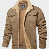 Léon | Veste trucker noire doublée sherpa