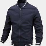 Robert | Blouson bombers noir à liserés