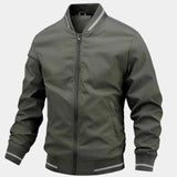 Robert | Blouson bombers noir à liserés