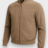 Frédéric | Blouson bombers effet daim camel