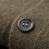 Jean-Luc | Gilet en maille camel boutonné col chemise