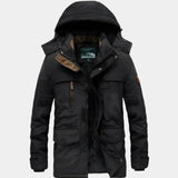 Yannick | Veste outdoor vert olive à capuche