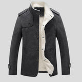Benoît | Veste courte crème doublée sherpa