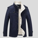 Benoît | Veste courte crème doublée sherpa