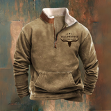 Thierry | Pull polaire marron col sherpa