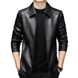 Veste en Cuir Décontractée