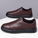 Chaussures en Cuir Slip-On