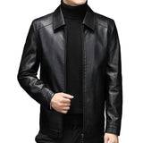 Veste en Cuir Décontractée