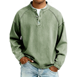 Daniel – Chemise style Henley en coton premium pour Homme