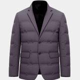 Joël | Veste blazer matelassée grise