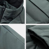 Joël | Veste blazer matelassée grise