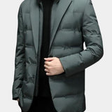 Joël | Veste blazer matelassée grise