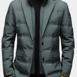 Joël | Veste blazer matelassée grise