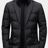 Joël | Veste blazer matelassée grise