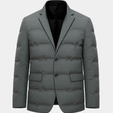 Joël | Veste blazer matelassée grise
