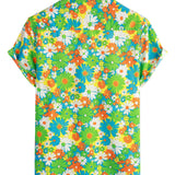 Chemise Hawaïenne en Coton avec Boutons pour Hommes