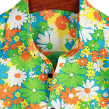 Chemise Hawaïenne en Coton avec Boutons pour Hommes
