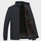 Bertrand | Veste noire doublée col montant