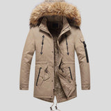 Raymond | Parka d'hiver camel capuche fourrée