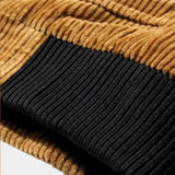 Bernard | Blouson en velours côtelé camel col sherpa