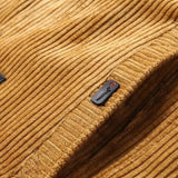 Bernard | Blouson en velours côtelé camel col sherpa
