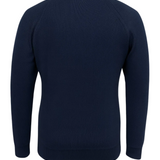 Pull homme à demi-zip et col montant – Bleu royal
