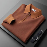 Pull Masculin Élégant avec Fermeture Éclair