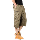 Shorts Cargo en Coton Longs