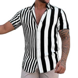 Chemise d'Été à Rayures à Manches Courtes