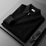 Pull Masculin Élégant avec Fermeture Éclair