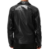 Veste en Cuir Casual pour Homme
