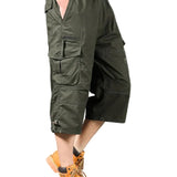 Shorts Cargo en Coton Longs