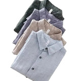 Chemise en lin à manches courtes