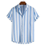 Chemise d'Été à Rayures à Manches Courtes