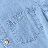 Chemise en jean à manches courtes