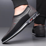 Chaussures en Cuir de Ville Slip-On