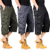 Shorts Cargo en Coton Longs
