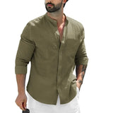 Chemise en lin décontractée