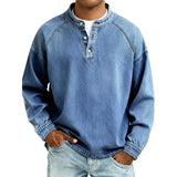 Daniel – Chemise style Henley en coton premium pour Homme